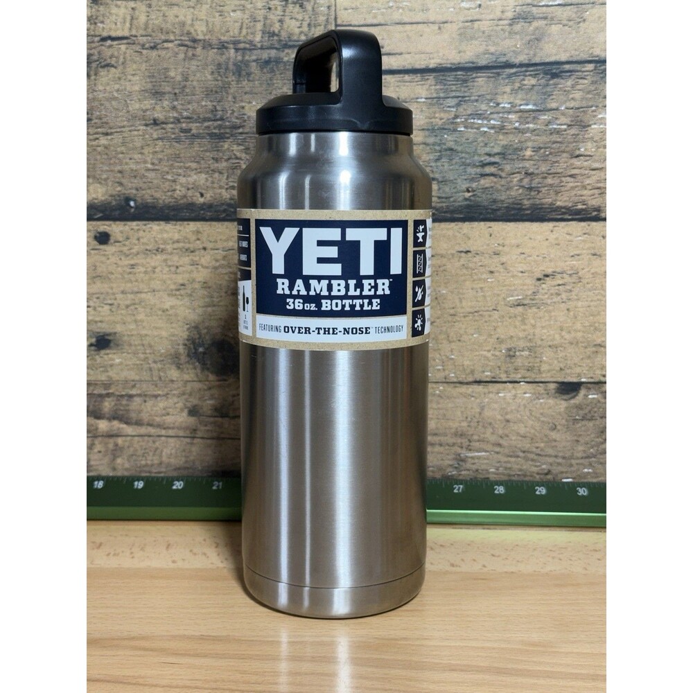YETI Rambler Tumbler 36oz Bottle Stainless Original Color Carry Bottle RARE HTF